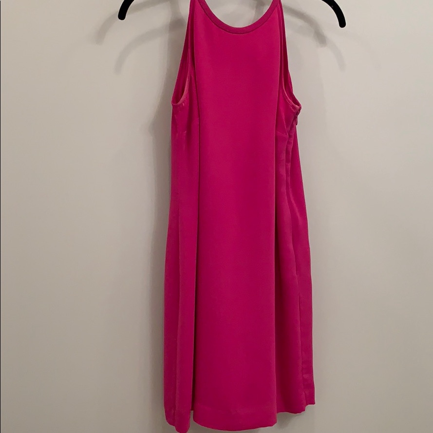Pink Purple Silk Dress
